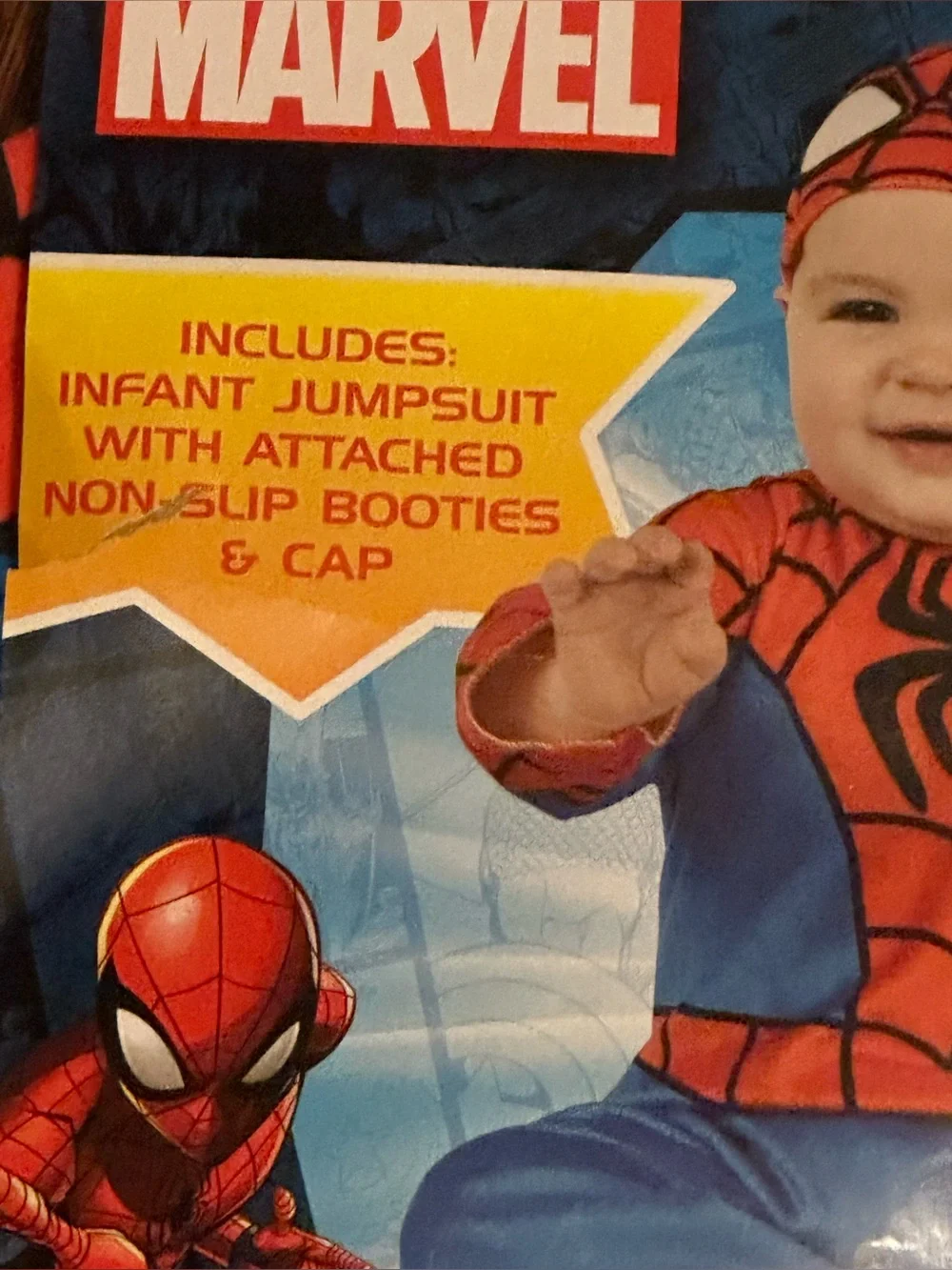 Marvel Spider-Man Infant Costume in red and Blue